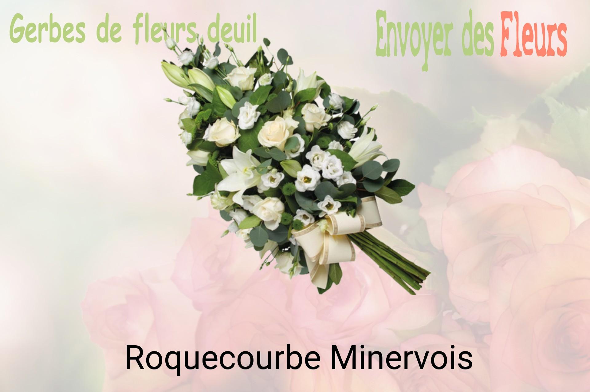 Gerbe de fleurs de deuil livrée à Roquecourbe-Minervois